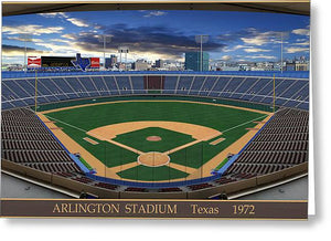 Arlington Stadium 1972 - Greeting Card