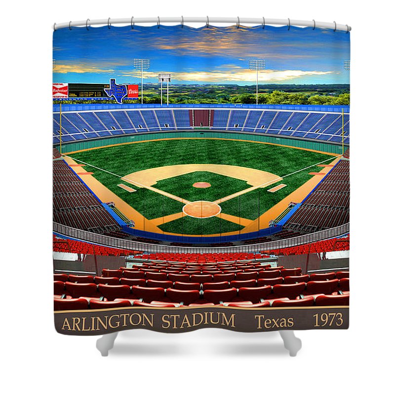 Arlington Stadium 1973 - Shower Curtain