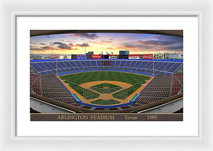 Arlington Stadium 1985 - Framed Print