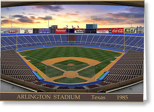 Arlington Stadium 1985 - Greeting Card