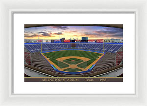 Arlington Stadium 1985 - Framed Print