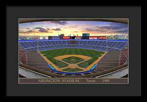 Arlington Stadium 1985 - Framed Print