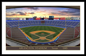 Arlington Stadium 1985 - Framed Print