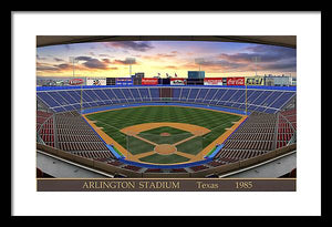 Arlington Stadium 1985 - Framed Print