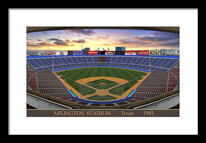 Arlington Stadium 1985 - Framed Print