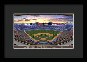 Arlington Stadium 1985 - Framed Print