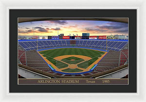 Arlington Stadium 1985 - Framed Print