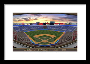 Arlington Stadium 1985 - Framed Print