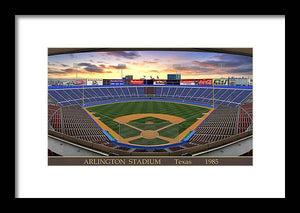 Arlington Stadium 1985 - Framed Print