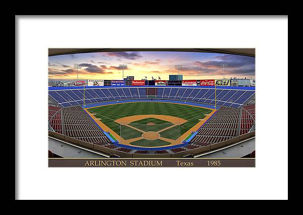 Arlington Stadium 1985 - Framed Print