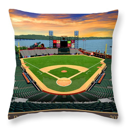 ATT Park 2010 - Throw Pillow