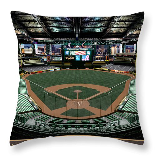 Bank One Park 2001 - Throw Pillow