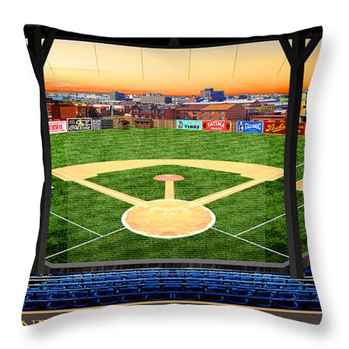 Bennett Park 1907 - Throw Pillow