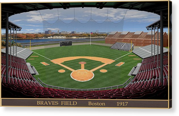Braves Field 1915 - Acrylic Print