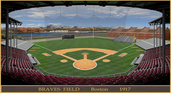 Braves Field 1915 - Art Print