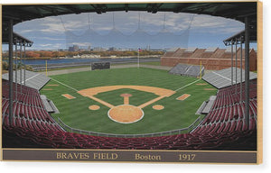 Braves Field 1915 - Wood Print