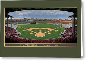 Braves Field 1915 - Greeting Card