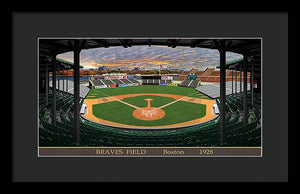 Braves Field 1928 - Framed Print