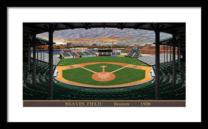 Braves Field 1928 - Framed Print