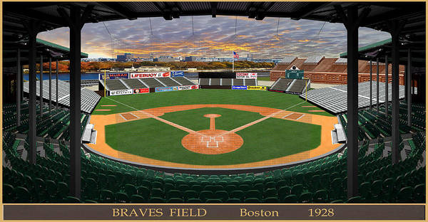 Braves Field 1928 - Art Print