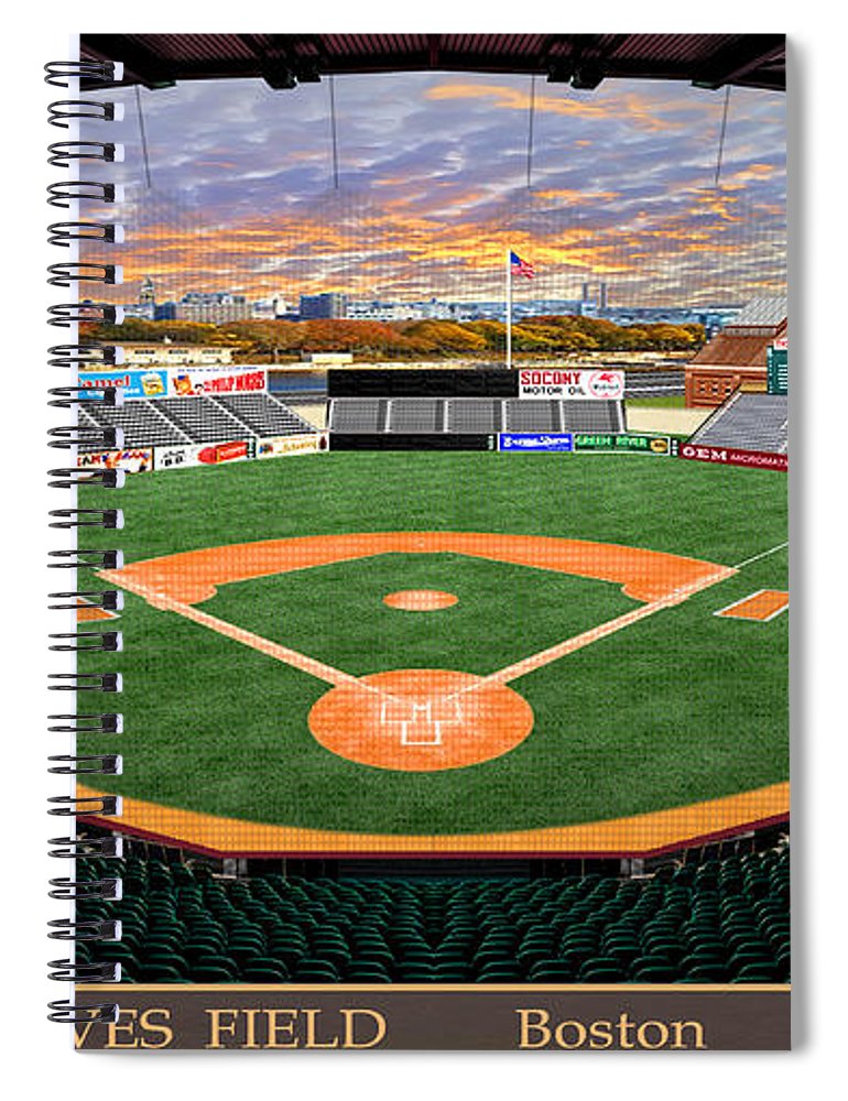 Braves Field 1935 - Spiral Notebook