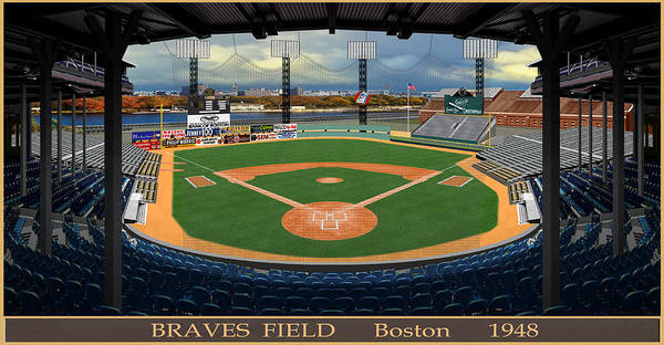 Braves Field 1948 - Art Print