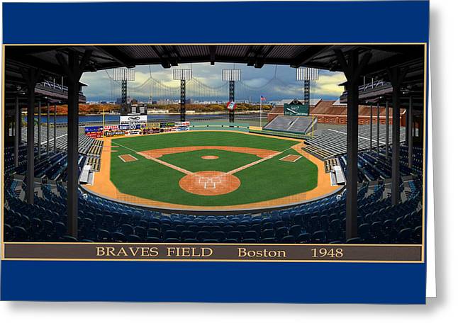 Braves Field 1948 - Greeting Card