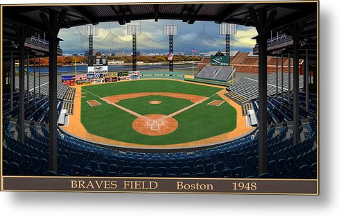 Braves Field 1948 - Metal Print
