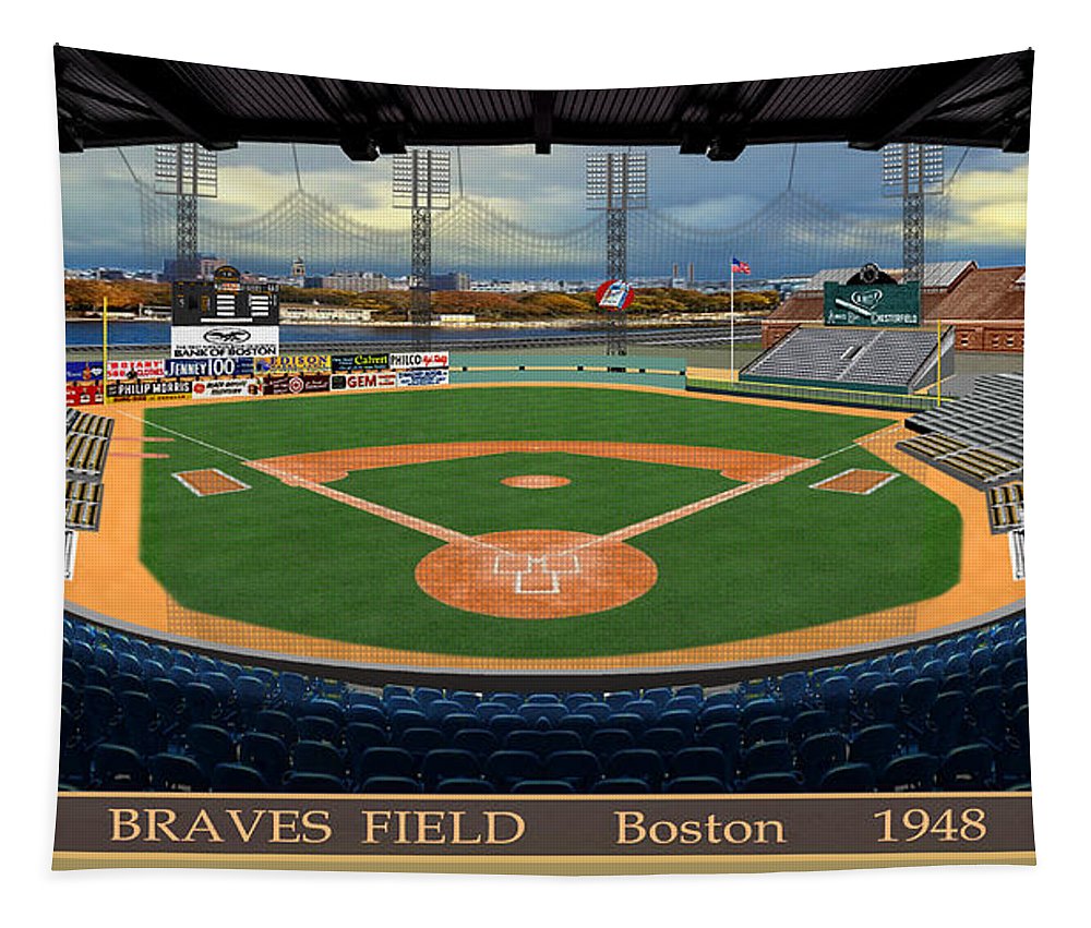 Braves Field 1948 - Tapestry – classicballpark.com