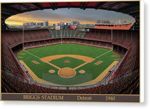 Load image into Gallery viewer, Briggs Stadium 1940 - Canvas Print
