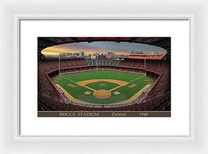 Briggs Stadium 1940 - Framed Print