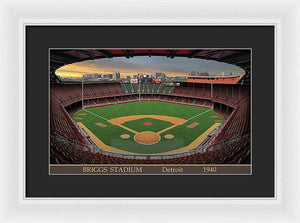 Briggs Stadium 1940 - Framed Print