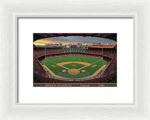 Briggs Stadium 1940 - Framed Print