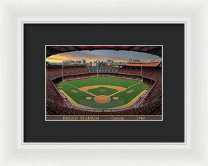 Briggs Stadium 1940 - Framed Print