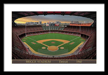 Load image into Gallery viewer, Briggs Stadium 1940 - Framed Print
