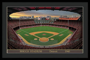 Briggs Stadium 1940 - Framed Print