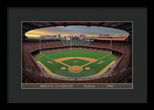 Load image into Gallery viewer, Briggs Stadium 1940 - Framed Print
