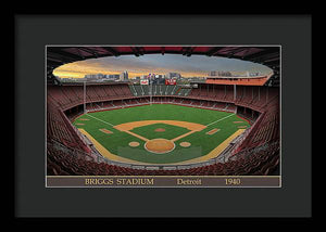 Briggs Stadium 1940 - Framed Print