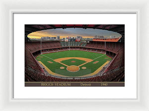 Briggs Stadium 1940 - Framed Print