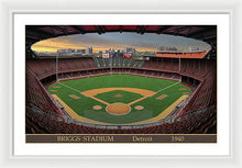 Load image into Gallery viewer, Briggs Stadium 1940 - Framed Print
