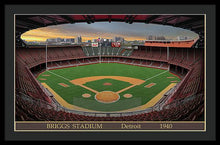 Load image into Gallery viewer, Briggs Stadium 1940 - Framed Print
