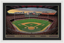 Load image into Gallery viewer, Briggs Stadium 1940 - Framed Print
