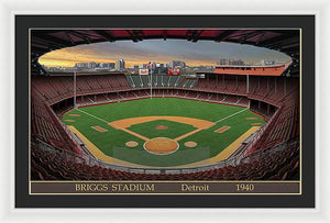 Briggs Stadium 1940 - Framed Print