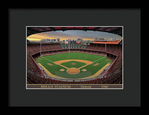 Briggs Stadium 1940 - Framed Print