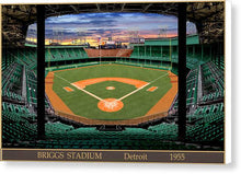 Load image into Gallery viewer, Briggs Stadium 1955 - Canvas Print
