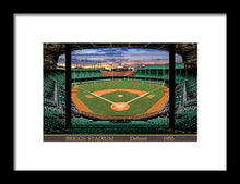 Load image into Gallery viewer, Briggs Stadium 1955 - Framed Print
