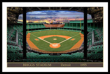 Load image into Gallery viewer, Briggs Stadium 1955 - Framed Print
