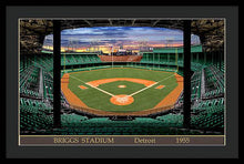 Load image into Gallery viewer, Briggs Stadium 1955 - Framed Print
