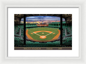 Briggs Stadium 1955 - Framed Print