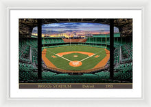 Load image into Gallery viewer, Briggs Stadium 1955 - Framed Print
